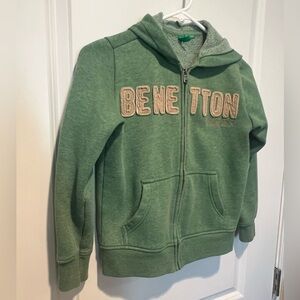 Benetton Boys Sweatshirt Hoodie Large Youth